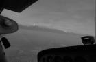 Vista panorámica desde una de las avionetas sobre Santiago y la Cordillera de los Andes