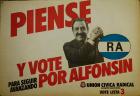 Piense y vote por Alfonsín